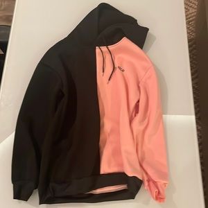 Hoodie | Large | Pink, Black | Embroidered Be Nice Logo | Worn Once